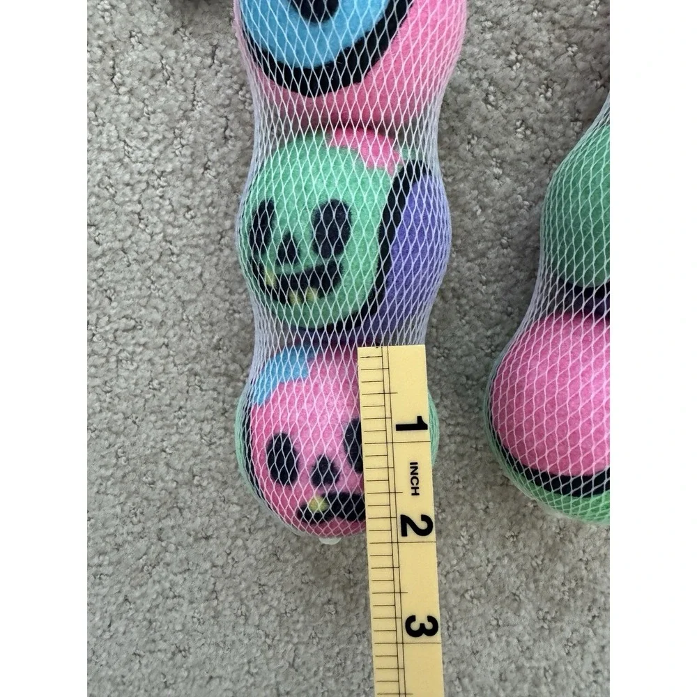 BARK 3-Pack Squeaky Tennis Balls For Dogs (2 Sets) NEW
